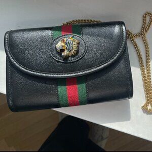 RARE: Gucci Rajah Black Cross Body Bag